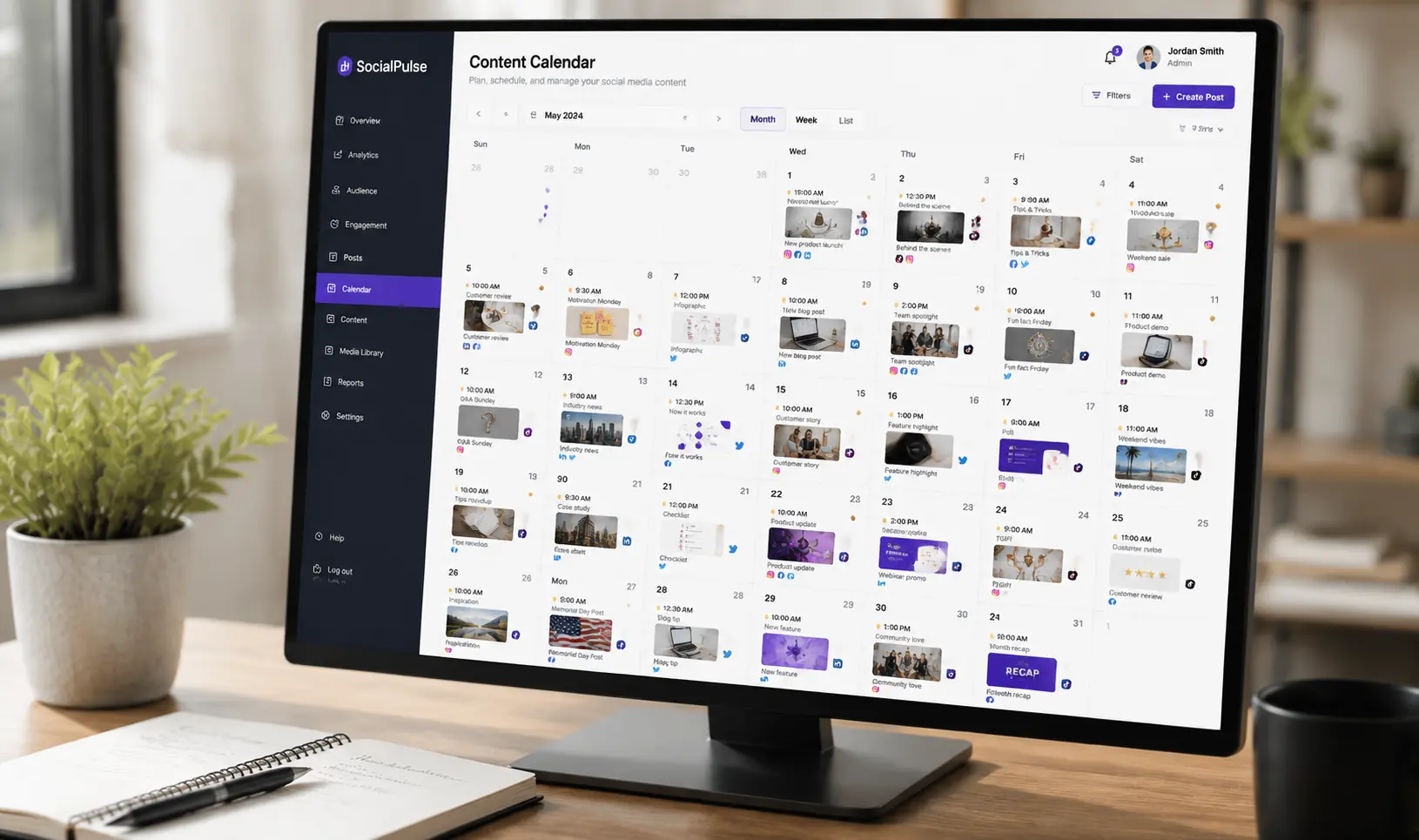 Content calendar