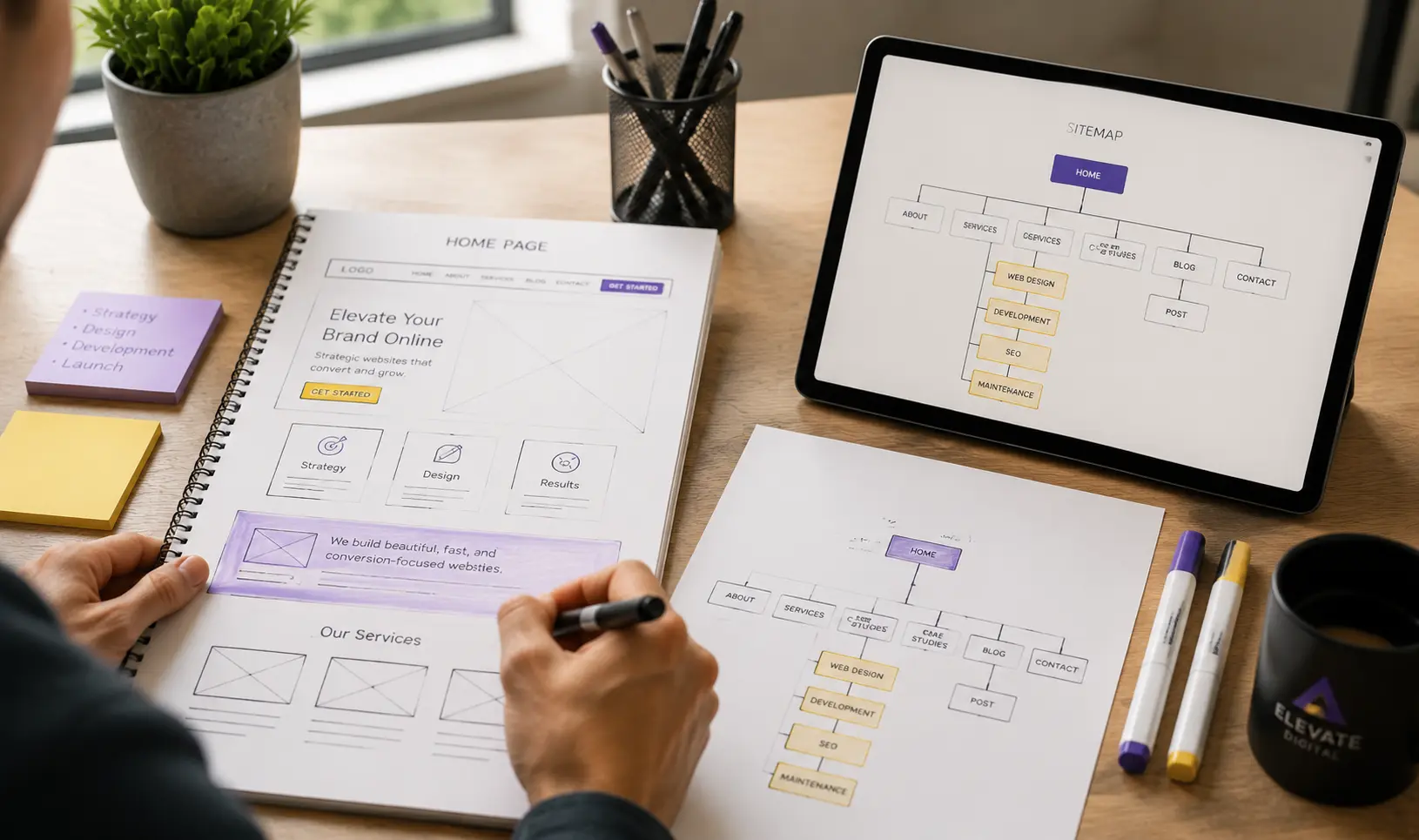 Wireframe & plan