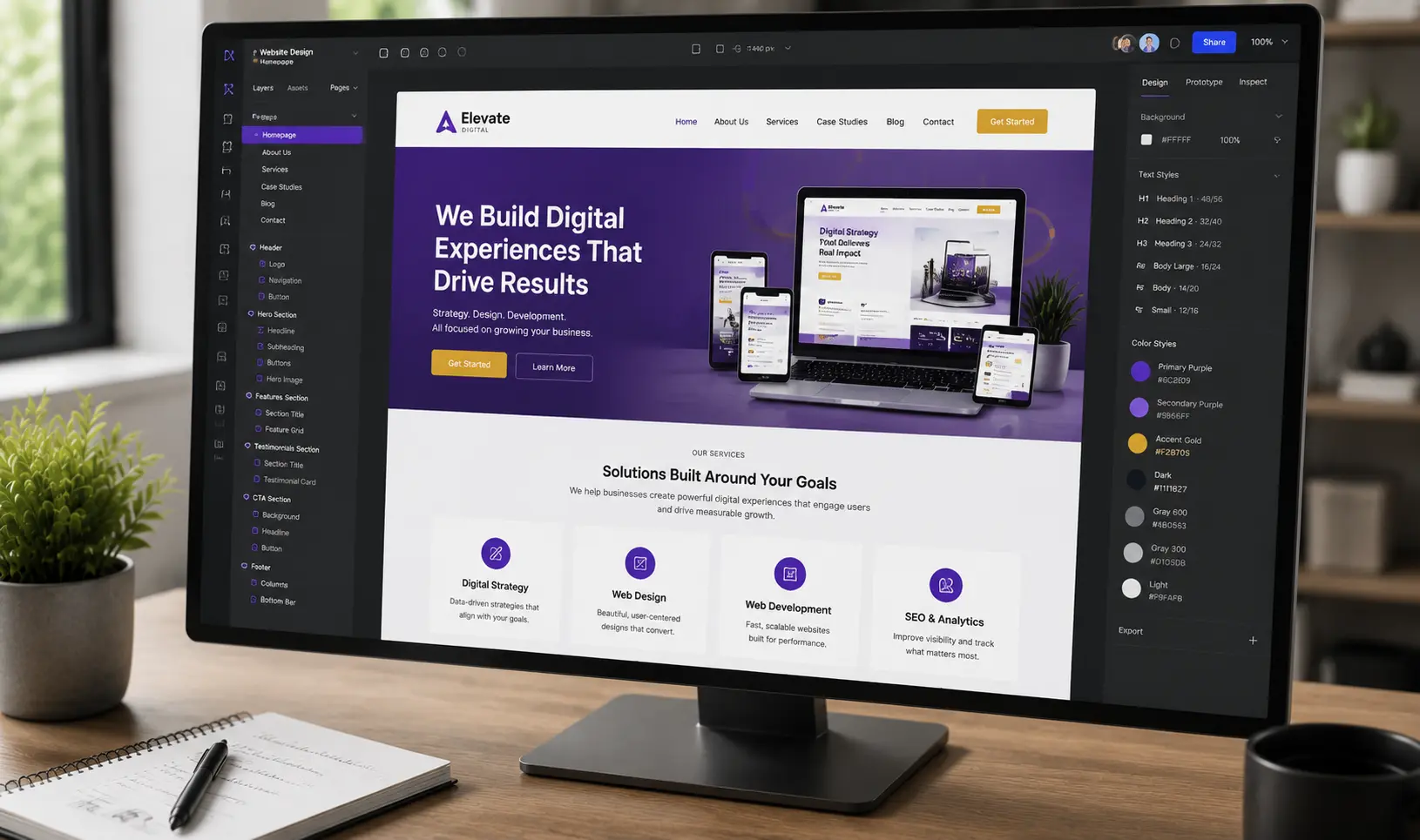 Website design